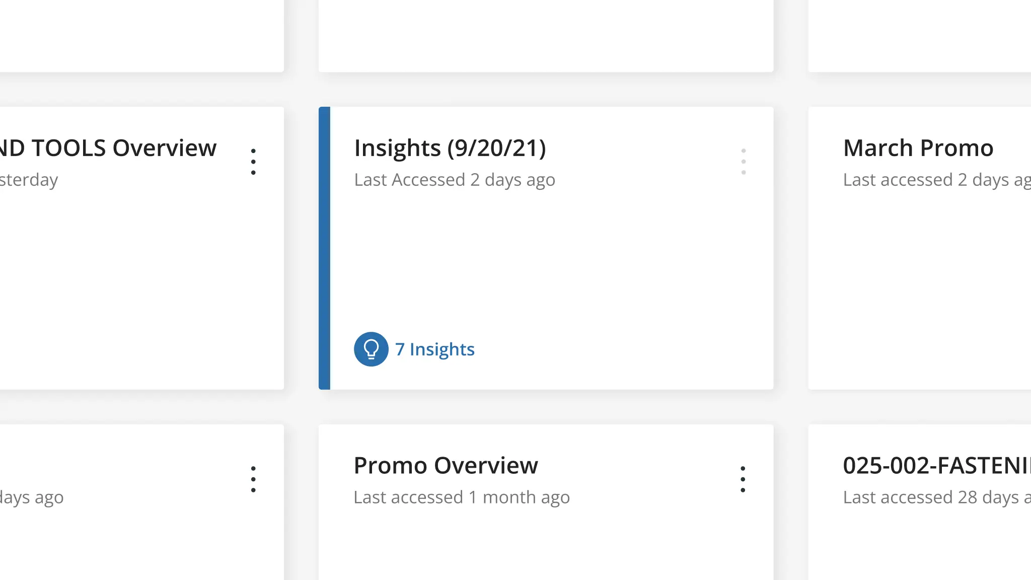 Smart dashboards generated from insights